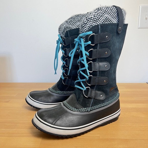 Sorel Joan of Arctic Knit II Waterproof Lace Up Winter All Weather Boots - Picture 1 of 9